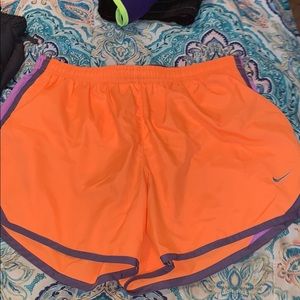 Orange/ Lavender Nike shorts